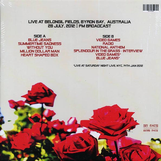 Lana Del Rey - Feeling Electric! Live At Belognil Fields, Byron Bay, Australia, 28 July 2012 (red vinyl)