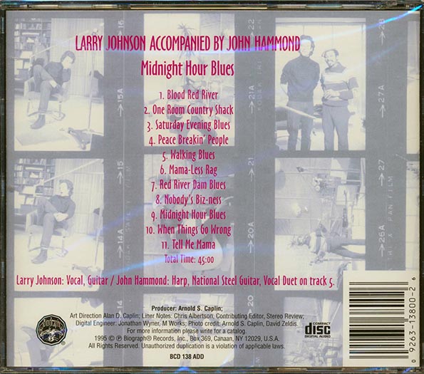 Larry Johnson, John Hammond - Midnight Hour Blues