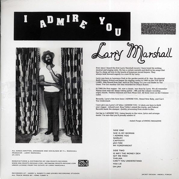 Larry Marshall - I Admire You
