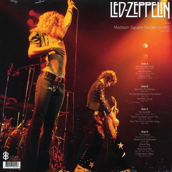 Led Zeppelin - Live At Madison Square Garden In NYC, July 1973 (2xLP)