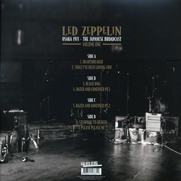 Led Zeppelin - Osaka 1971 Volume 1: The Japanese Broadcast (2xLP)