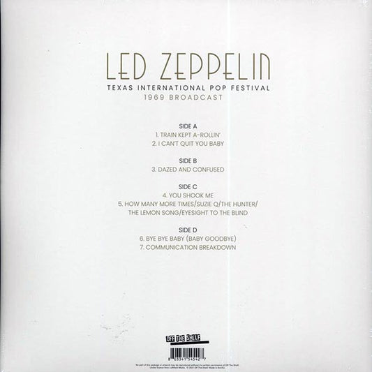 Led Zeppelin - Texas International Pop Festival (ltd. ed.) (2xLP) (grey/black splatter vinyl)