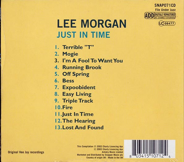 Lee Morgan - Just In Time