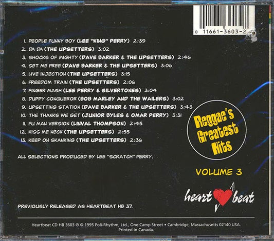 Lee Perry, Jr. Byles, Bob Marley, Etc. - Reggae's Greatest Hits 3 (marked/ltd stock)