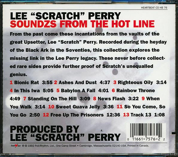 Lee Perry - Soundzs From The Hot Line (marked/ltd stock)
