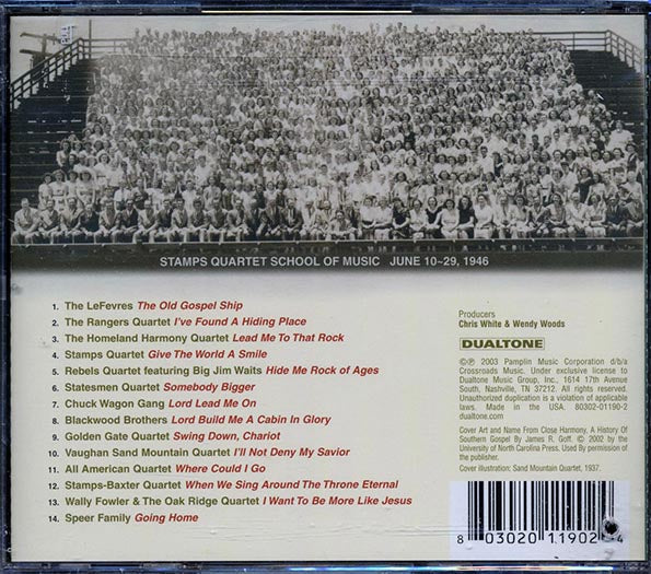 LeFevres, Rangers Quartet, Stamps Quartet, Etc. - Close Harmony: A History Of Southern Gospel Music Volume 1 1950-1955 (marked/ltd stock)
