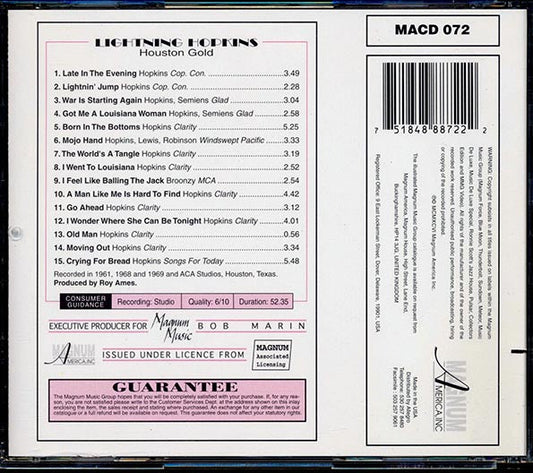 Lightnin' Hopkins - Houston Gold (marked/ltd stock)
