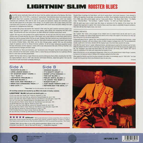 Lightnin' Slim - Rooster Blues (+6 bonus tracks) (ltd. ed.) (180g)