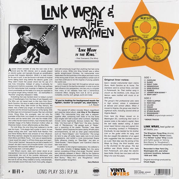 Link Wray & The Wraymen - Link Wray & The Wraymen (+4 bonus tracks) (ltd. ed.) (180g)