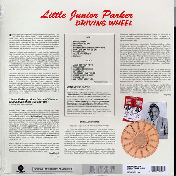 Little Junior Parker - Driving Wheel (+4 bonus tracks) (ltd. ed.) (180g)