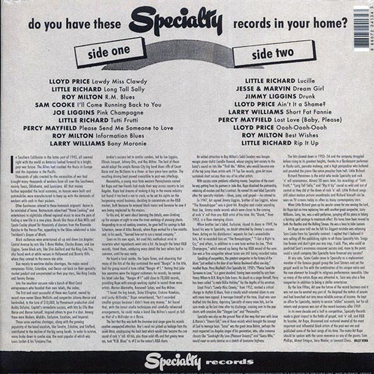 Little Richard, Lloyd Price, Joe Liggins, Roy Milton, Sam Cooke, Etc. - Rip It Up: The Best Of Specialty Records
