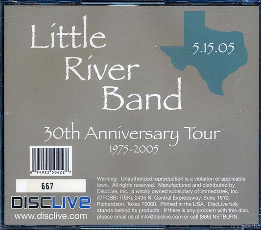 Little River Band - Addison, Texas, May 15, 2005: 30th Anniversary Tour (numbered ltd.ed.) (2xCD)