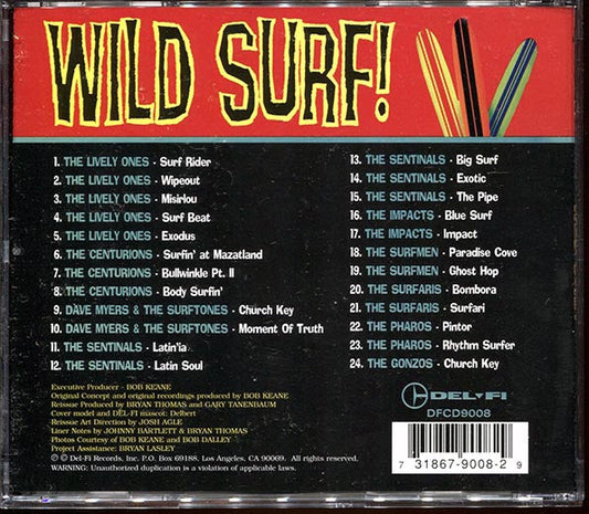 Lively Ones, The Sentinals, The Impacts, The Surfaris, Etc. - Wild Surf! (24 tracks)