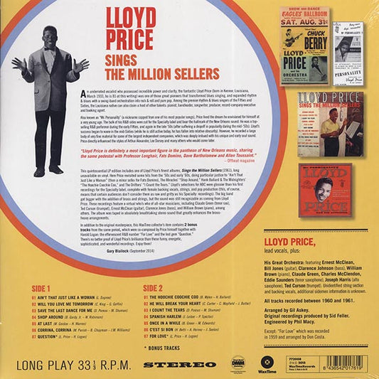 Lloyd Price - Sings The Million Sellers (+bonus track) (ltd. ed.) (180g)