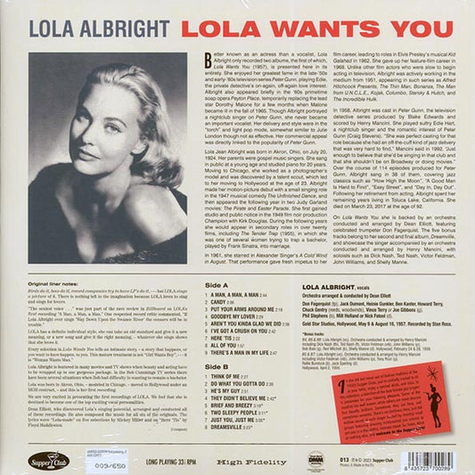 Lola Albright - Lola Wants You (+5 bonus tracks) (ltd. ed.) (180g)