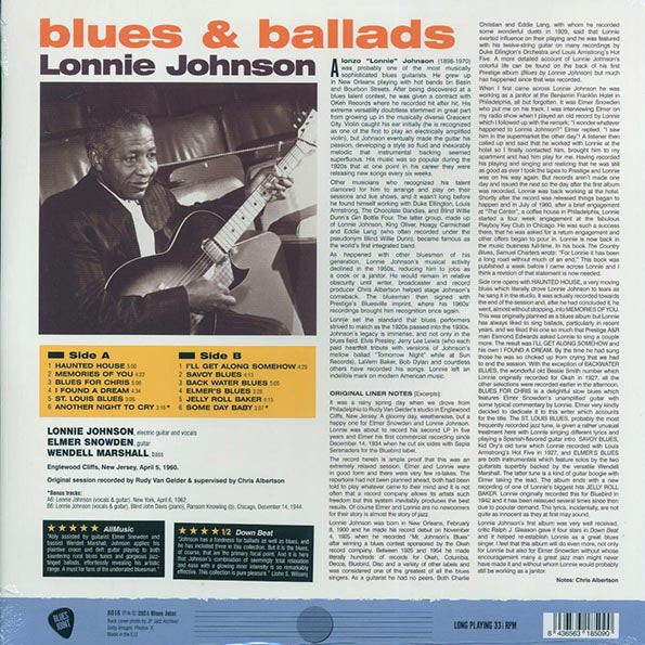 Lonnie Johnson, Elmer Snowden - Blues & Ballads (+2 bonus tracks) (ltd. ed.) (180g)