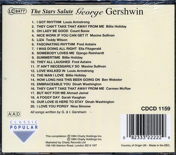 Louis Armstrong, Billie Holiday, Count Basie, Etc. - The Stars Salute George Gershwin (20 tracks)