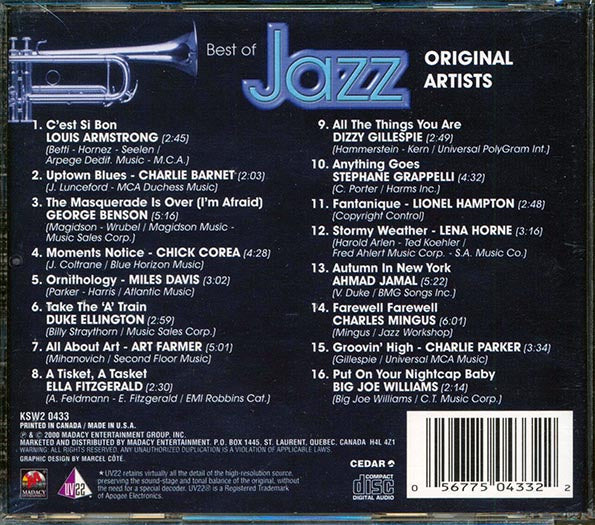 Louis Armstrong, Dizzie Gillespie, Art Farmer, Etc. - Best Of Jazz