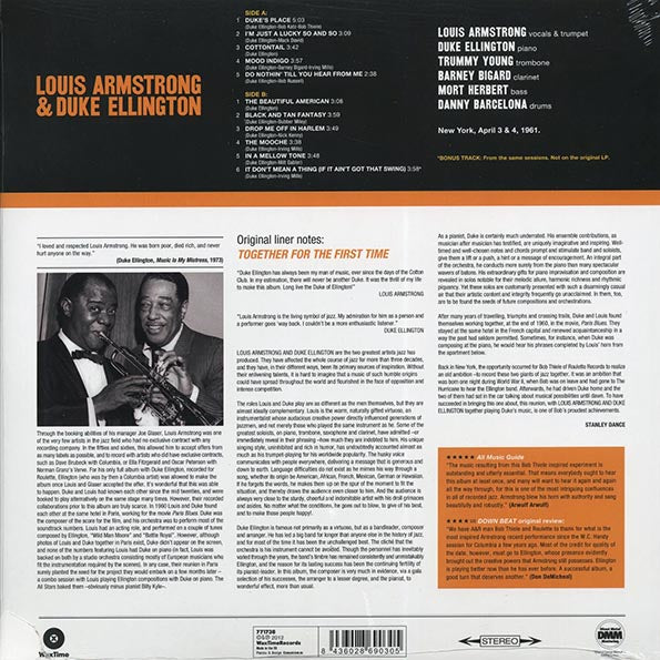 Louis Armstrong, Duke Ellington - Louis Armstrong & Duke Ellington: The Great Summit (+bonus track) (ltd. ed.) (180g) (remastered)