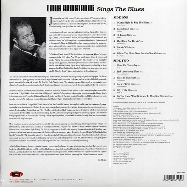Louis Armstrong - Sings The Blues (180g)
