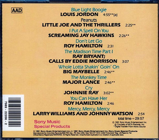 Louis Jordon, Screamin' Jay Hawkins, Johnny Ray, Etc. - The Monkey Time & Other R&B Hits