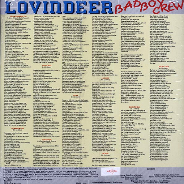 Lovindeer - Bad Boy Crew (Jamaica press) (orig. press)