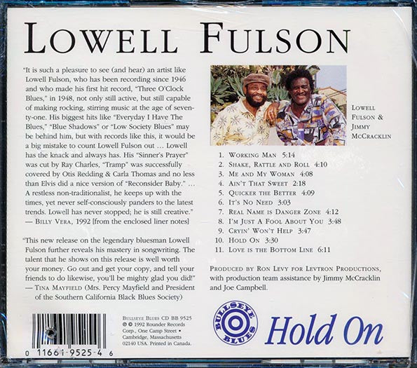 Lowell Fulson - Hold On (marked/ltd stock)