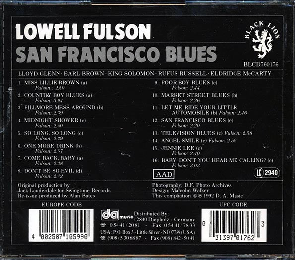 Lowell Fulson - San Francisco Blues