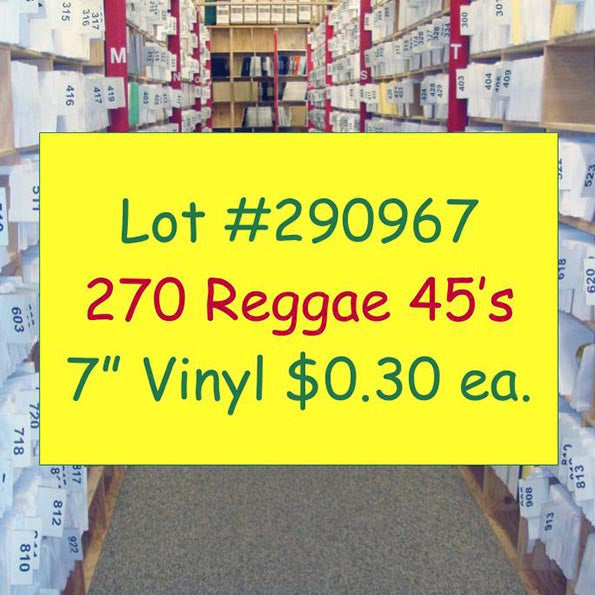Luciano, Beres Hammond, Sizzla, Capleton, Etc. - Lot #290967: Collection Of 270 7 Inch 45's (NEW)