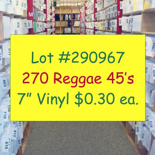 Luciano, Beres Hammond, Sizzla, Capleton, Etc. - Lot #290967: Collection Of 270 7 Inch 45's (NEW)