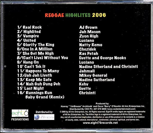 Luciano, Jah Mason, Jahmali, Ras Petah, Etc. - Reggae Highlites 2006