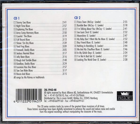 Ma Rainey, Memphis Minnie - Night Time Blues (28 tracks) (2xCD)