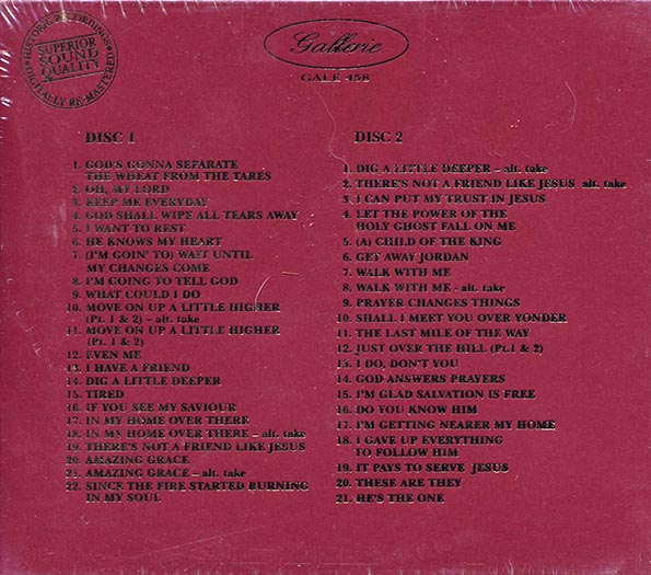 Mahalia Jackson - A Portrait Of Mahalia Jackson (43 tracks) (2xCD) (remastered) CD