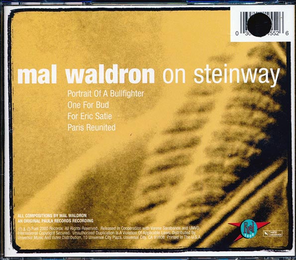 Mal Waldron - On Steinway (marked/ltd stock)