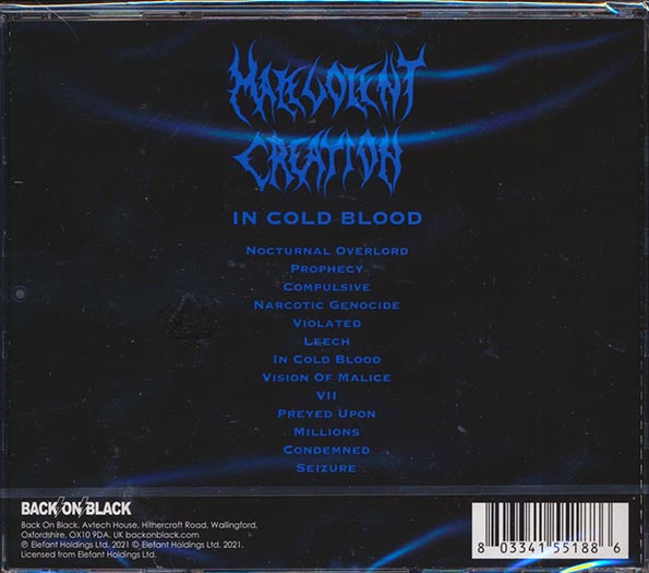 Malevolent Creation - In Cold Blood