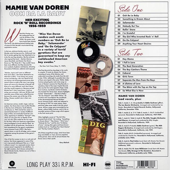 Mamie Van Doren - Ooh Ba La Baby: Her Exciting Rock N Roll Recordings 1956-1959 (ltd. ed.) (180g)