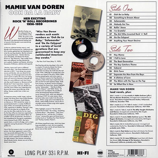 Mamie Van Doren - Ooh Ba La Baby: Her Exciting Rock N Roll Recordings 1956-1959 (ltd. ed.) (180g)