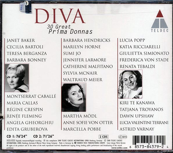 Maria Callas, Renata Tebaldi, Marcella Pobbe, Etc. - Diva: 30 Great Prima Donnas (2xCD)