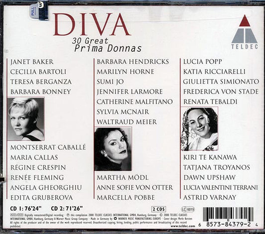 Maria Callas, Renata Tebaldi, Marcella Pobbe, Etc. - Diva: 30 Great Prima Donnas (2xCD)