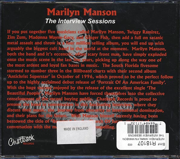 Marilyn Manson - The Interview Sessions