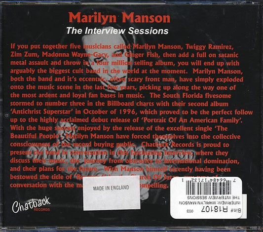 Marilyn Manson - The Interview Sessions