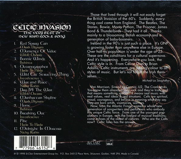 Mark Dignam, Wilde Oscars, Bohinta, Etc. - Celtic Invasion: The Very Best Of Irish Rock & Song
