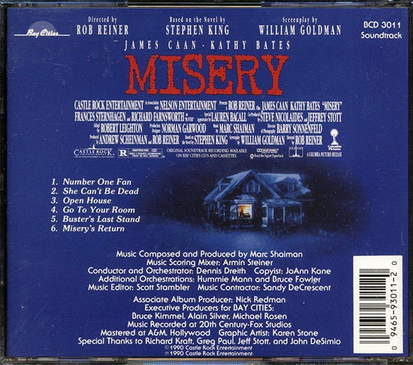 Mark Shaiman - Misery: Original Motion Picture Soundtrack