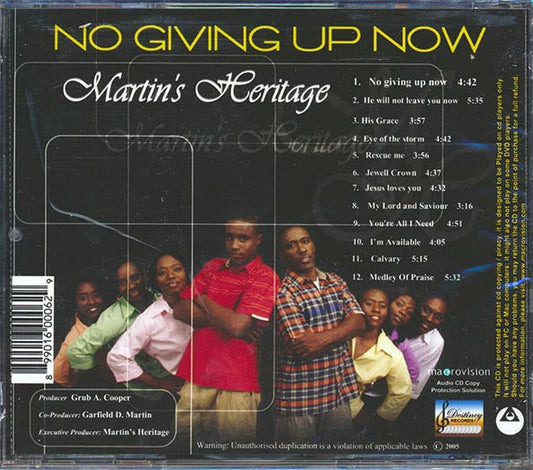 Martin's Heritage - No Giving Up Now