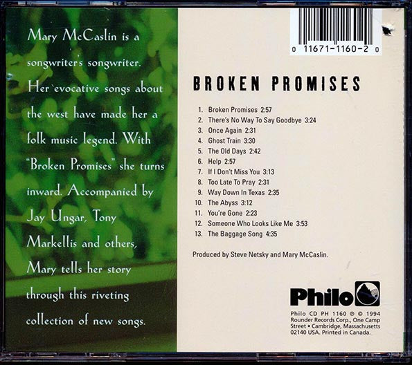 Mary McCaslin - Broken Promises (marked/ltd stock)