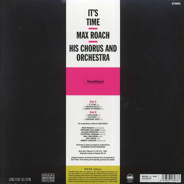 Max Roach, His Chorus And Orchestra - It's Time (ltd. ed.) (180g)