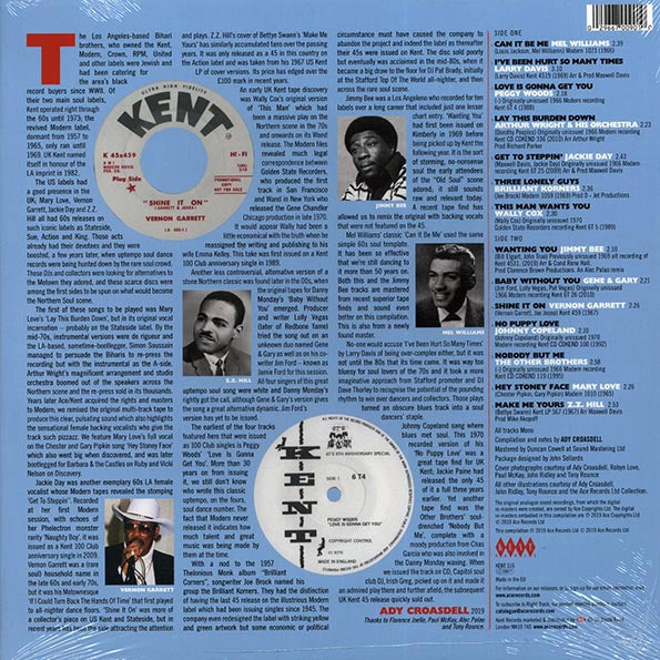 Mel Williams, The Other Brothers, Wally Cox, Etc. - Los Angeles Modern & Kent Northern Soul
