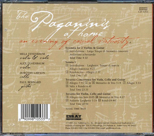 Mela Tenenbaum, Alex Tenenbaum, Dorothy Lawson, Paul Bernard, Paganini - The Paganinis At Home
