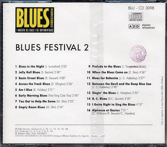 Memphis Slim, Billie Holiday, Duke Ellington, Etc. - Blues Festival 2