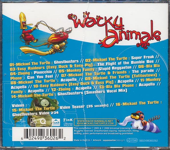 Mickael The Turtle, Monkey Family, Easy Duck & Easy Pig, Etc. - Wacky Animals